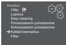 MELITTA LATTICIA ONE TOUCH - Alammenüde kuvamine - 1