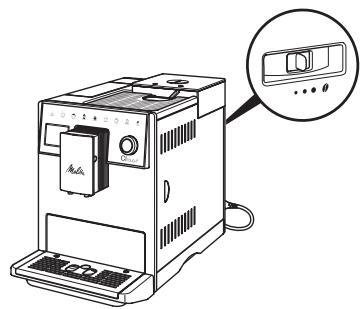 MELITTA LATTICIA ONE TOUCH - Réglage de la finesse de mouture - 1