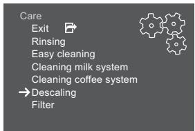 MELITTA LATTICIA ONE TOUCH - Calling up submenus - 1
