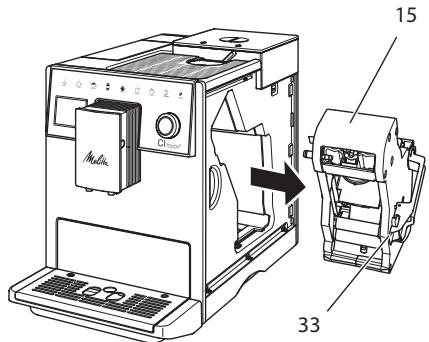 MELITTA LATTICIA ONE TOUCH - Zetgroep reinigen - 2