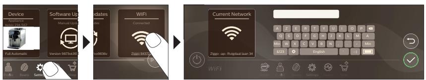 SAECO XELSIS SM8780 - Podłączanie do sieci Wi-Fi - 1