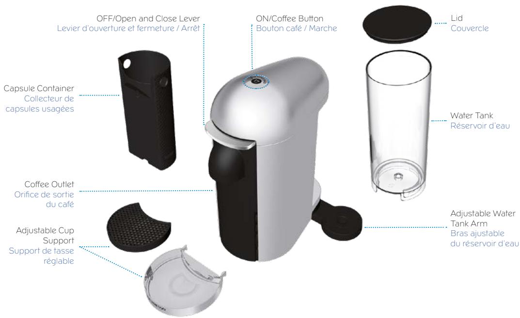 MAGIMIX NESPRESSO VERTUO PLUS DELUXE TITAN - OVERVIEW/PRÉSENTATION - 1