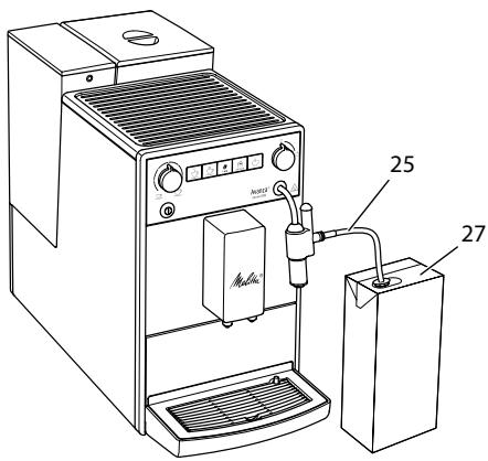 MELITTA AVANZA MYSTIC TITAN F270-100 - Utilisation de lait - 1