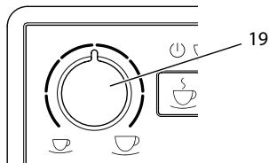MELITTA AVANZA MYSTIC TITAN F270-100 - Indstilling af kaffemaengde - 1