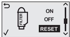 FILTER ON OFF RESET