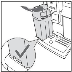 GAGGIA ANIMA CLASS - Einsetzen der Milchkaraffe - 1