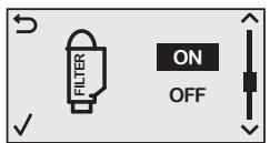 FILTER ON OFF