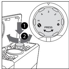 ① ② PRESS
