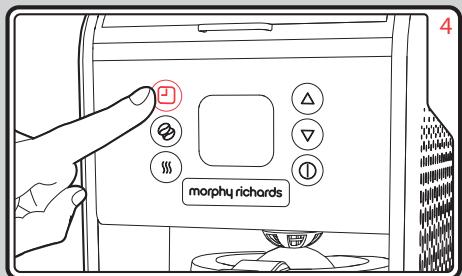 MORPHY RICHARDS 163005 - To Pre-set a Brewing Time - 4