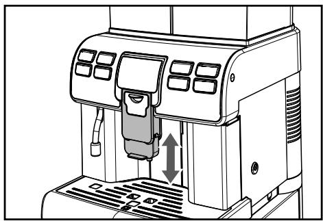 SAECO AULIKA FOCUS V2 - Réglage de la buse de distribution du café - 1