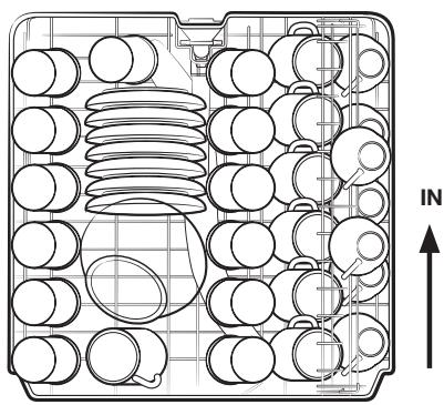 SAMSUNG DW60M6050SS - LOADING THE UPPER BASKET - 1