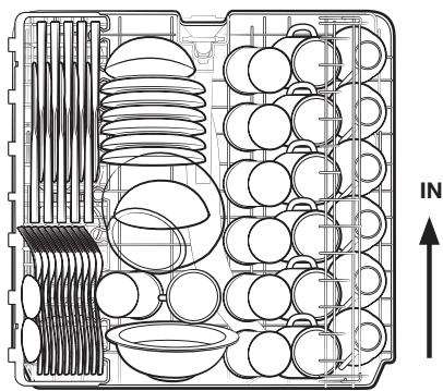 SAMSUNG DW60M6050SS - LOADING THE UPPER BASKET - 2