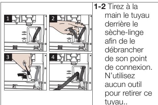BEKO DF7300PX0 - Raccord du tuyau de vidange de l'eau - 1