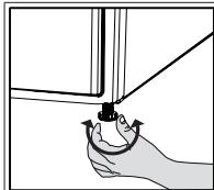 BEKO DF7300PX0 - Réglage des pieds - 1