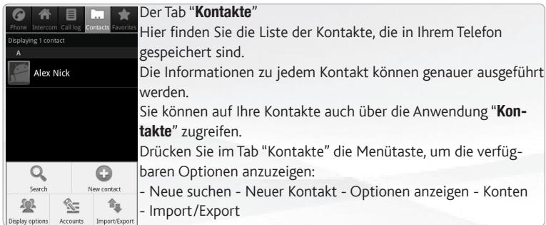 ARCHOS 35 SMART HOME - Der Tab "Favoriten" - 1