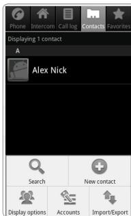 ARCHOS 35 SMART HOME - Pour ajouter un contact à vos favoris - 1