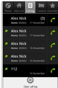 ARCHOS 35 SMART HOME - DESCRIPTION DU MENU TÉLÉPHONE - 1
