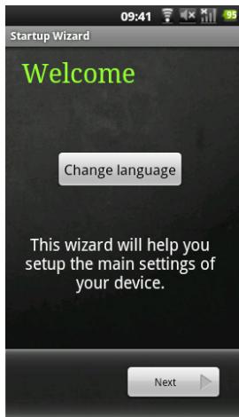 ARCHOS 35 SMART HOME - Parcourir l'assistant de démarrage - 1