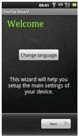 ARCHOS 35 SMART HOME - Going through the wizard - 1