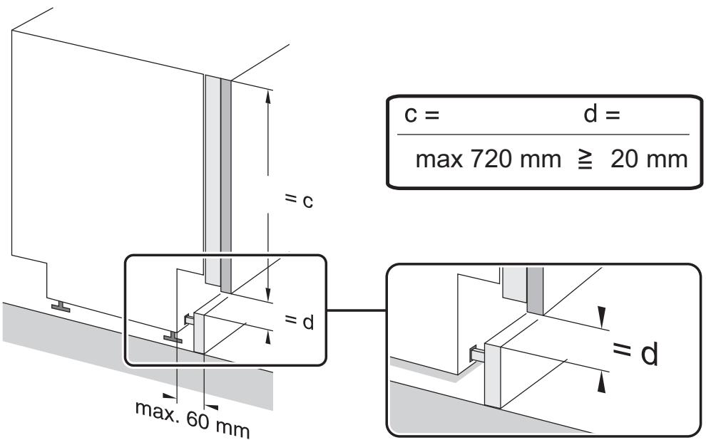 AMICA EGSP 14797 E - INSTALL THE APPLIANCE IN A CABINET - 3