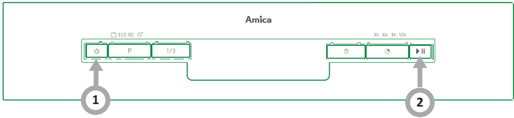 AMICA EGSP 14797 E - Close the detergent compartment - 2