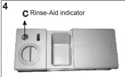 AMICA GSP 14844 E - Add rinse aid to the dispenser and adjust setting - 3