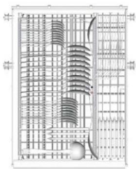 AMICA GSP 14844 E - Cutlery basket - 1