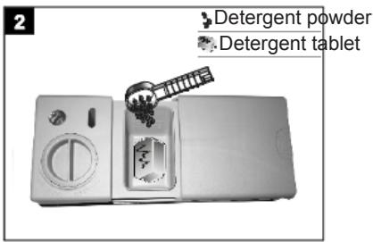 AMICA GSP 14844 E - Fill the detergent dispenser - 2