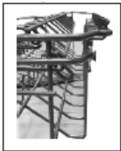 AMICA GSP 14742 W - Zusammenklappen der Ablagen fur Becher - 1