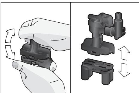 BOSCH CTL836EC6 - Cleaning the milk system manually Take the milk system apart to clean it: - 2