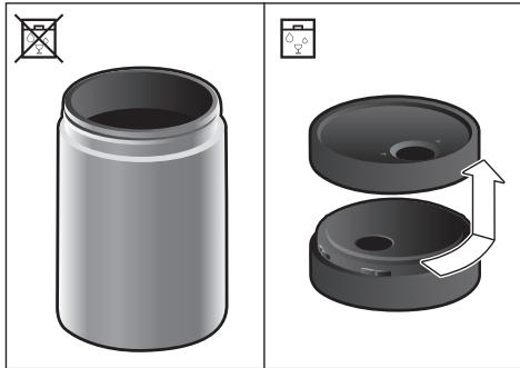 BOSCH CTL836EC6 - Cleaning the milk container - 1