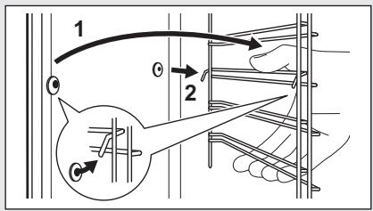 AEG BPE742320M  -  BPE742380M -  BPE742320M -  BPE742380B - Comment enlever : supports de grille - 1