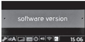 VALBERG SMFO 69 CS X VET - SMFO 69 CS X VET - Dans le menu de version du logiciel : - 1