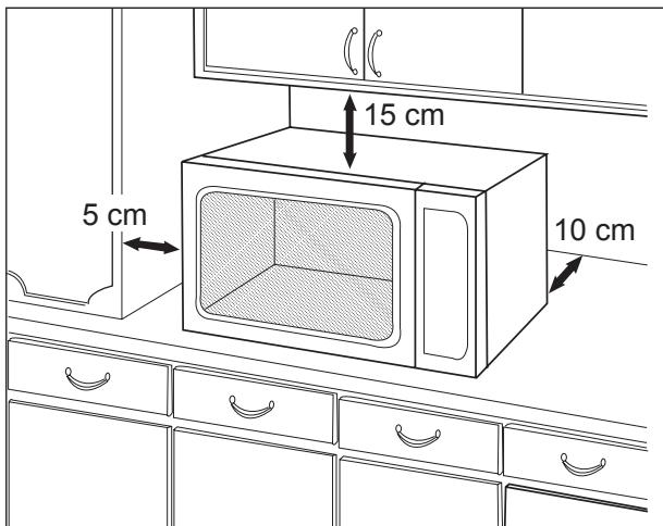 PANASONIC NE-1037  -  NE-1037 - Mise en place du four - 1