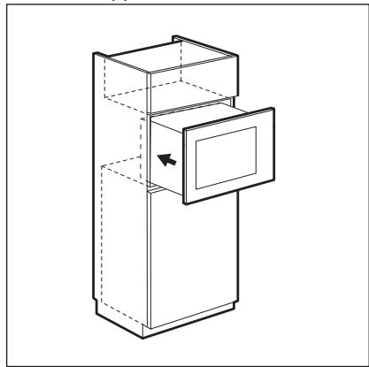 AEG MBS3423CM - Installing the microwave - 3