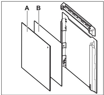 AEG BPB331161M - Comment démonter et installer : porte - 1