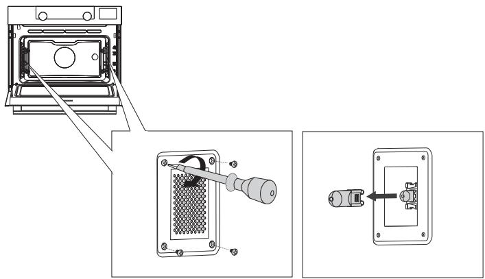 ASKO OCSM8487B  -  OCSM8487S -  OCSM8487A -  OCSM8487B -  OCSM8487A1 - Remplacement de l'ampoule du four - 4