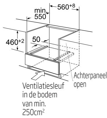 BEKO MCI 44313 BG  -  MCI 44313 X - Installatieafmetingen - 2