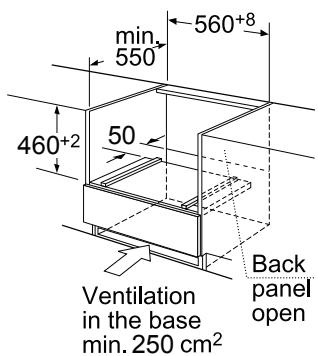 BEKO MCI 44313 BG  -  MCI 44313 X - Installation dimensions - 2