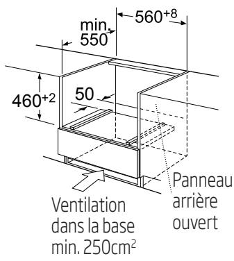 BEKO MCI 44313 BG  -  MCI 44313 X - Dimensions d'installation - 2