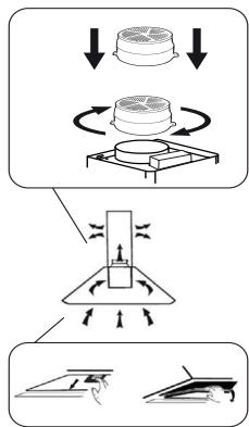 VALBERG DH 60 EX 756C  -  DH 60 EX 756C - Installer de achieve koolstofffilter (te knippen) - 1