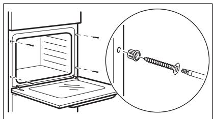 ZANUSSI ZOPIE5X1 - BEVESTIGING VAN DE OVEN AAN DE KAST - 1
