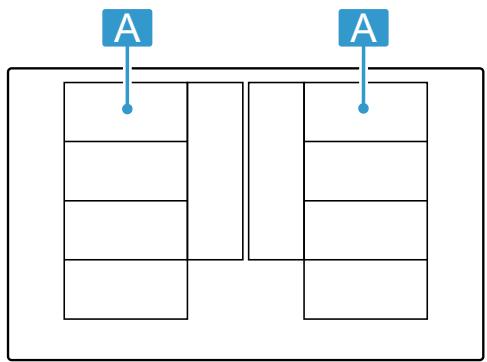 BOSCH PXY895DX6E - Distribution of the cooking zones - 1