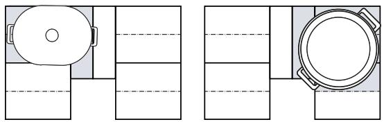 BOSCH PXY895DX6E - Position the cookware according to weight and size - 1