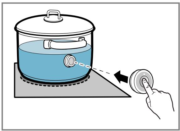 BOSCH PXY895DX6E - Attaching the wireless cooking sensor - 1