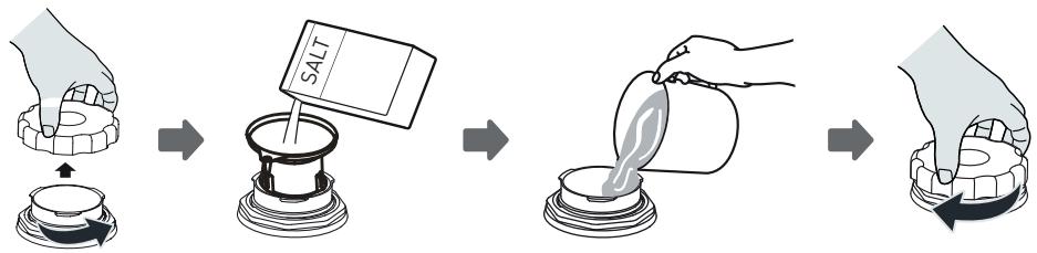 VALBERG 6S49 F S929C Compact - 6S49 F S929C Compact - Only fill with salt before running a cycle. - 1