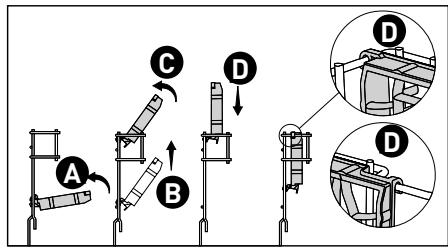 VALBERG 14S44 E W205T - 14S44 E W205T - Pour fermer les supports : - 1