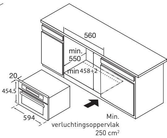 VALBERG BI MWO 34 CG X MISC - BI MWO 34 CG X MISC - Afmetingen voor de installatie - 2