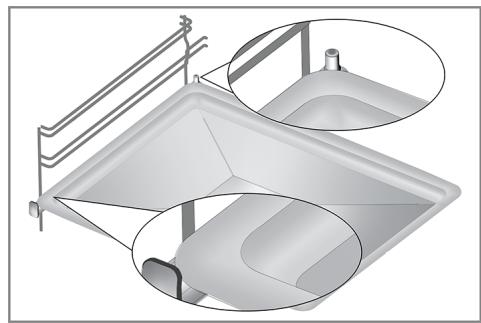 BEKO BBCW13400DX - Mise en place appropriée de la grille métallique et du plateau sur les rails téléscopiques modèles à étagères grillagées et rails téléscopiques - 2