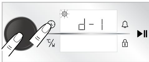 BEKO BBCW13400DX - Impostazione della luminosità del display - 3